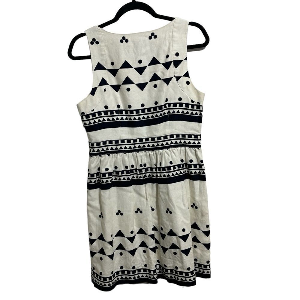J. Crew Geometric Button Front Dress - Picture 3 of 6